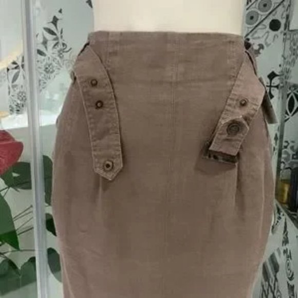 Like🆕🌹VTG Olsen Europe Elegant 💯 % Linen Pencil Skirt - Picture 4 of 9